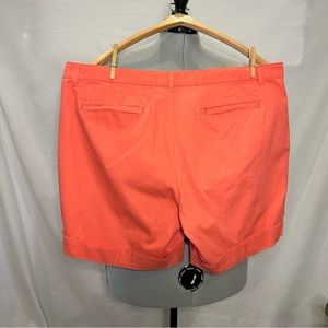 Faded Glory, salmon-colored shorts.